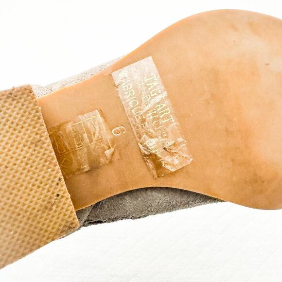 Jeffrey Campbell Beige Gray Taggart Open Weave Ankle Booties Size 6 - Picture 3 of 6